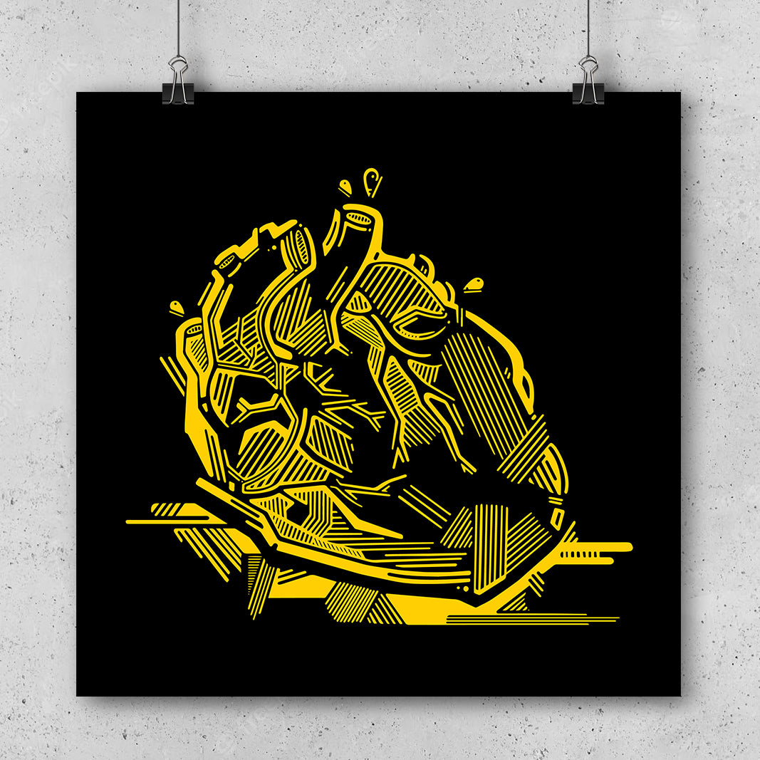 Art Print "Between Us" Elènne Platonic Zoo Poster