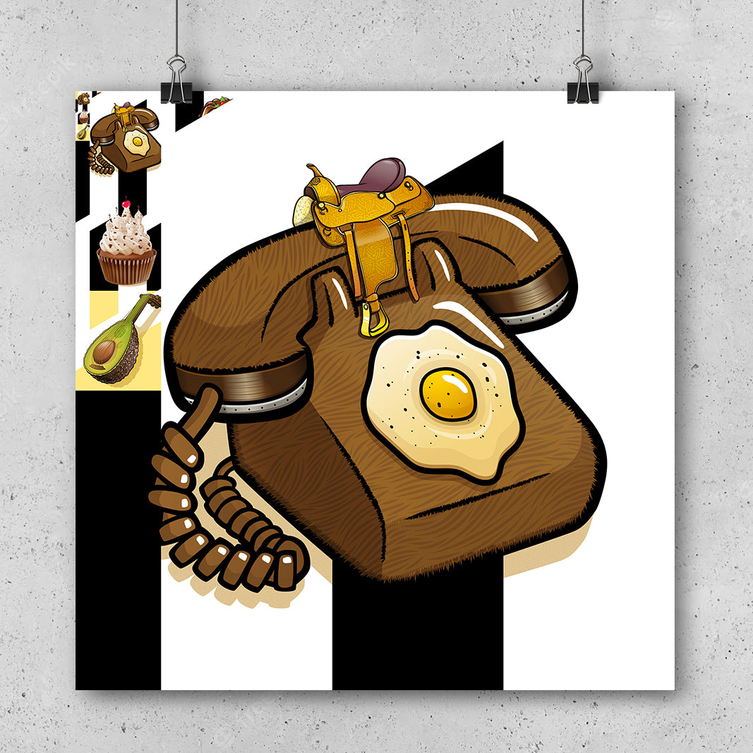 Art Print "PHONY" Elènne Platonic Zoo Poster