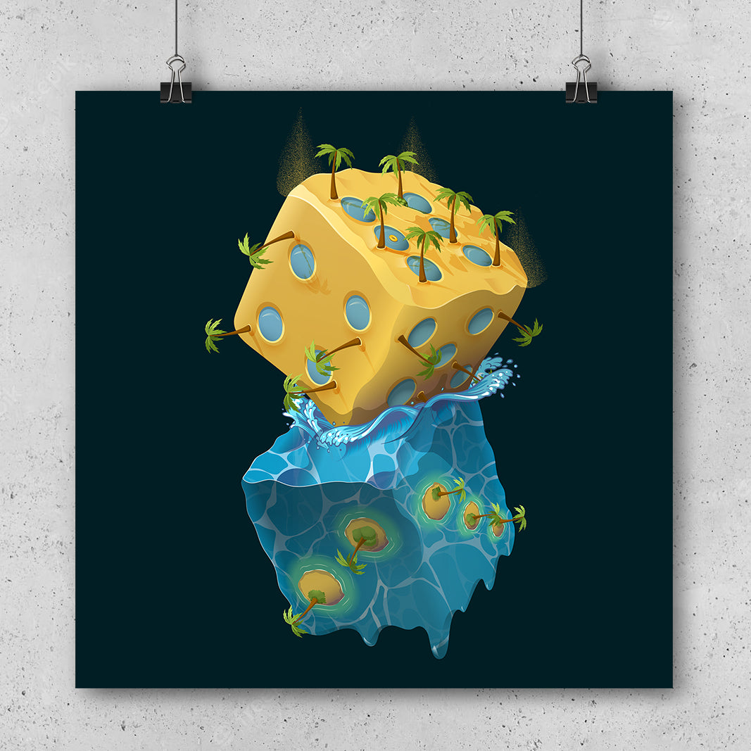 Art Print "PARADISE" Elènne Platonic Zoo Poster